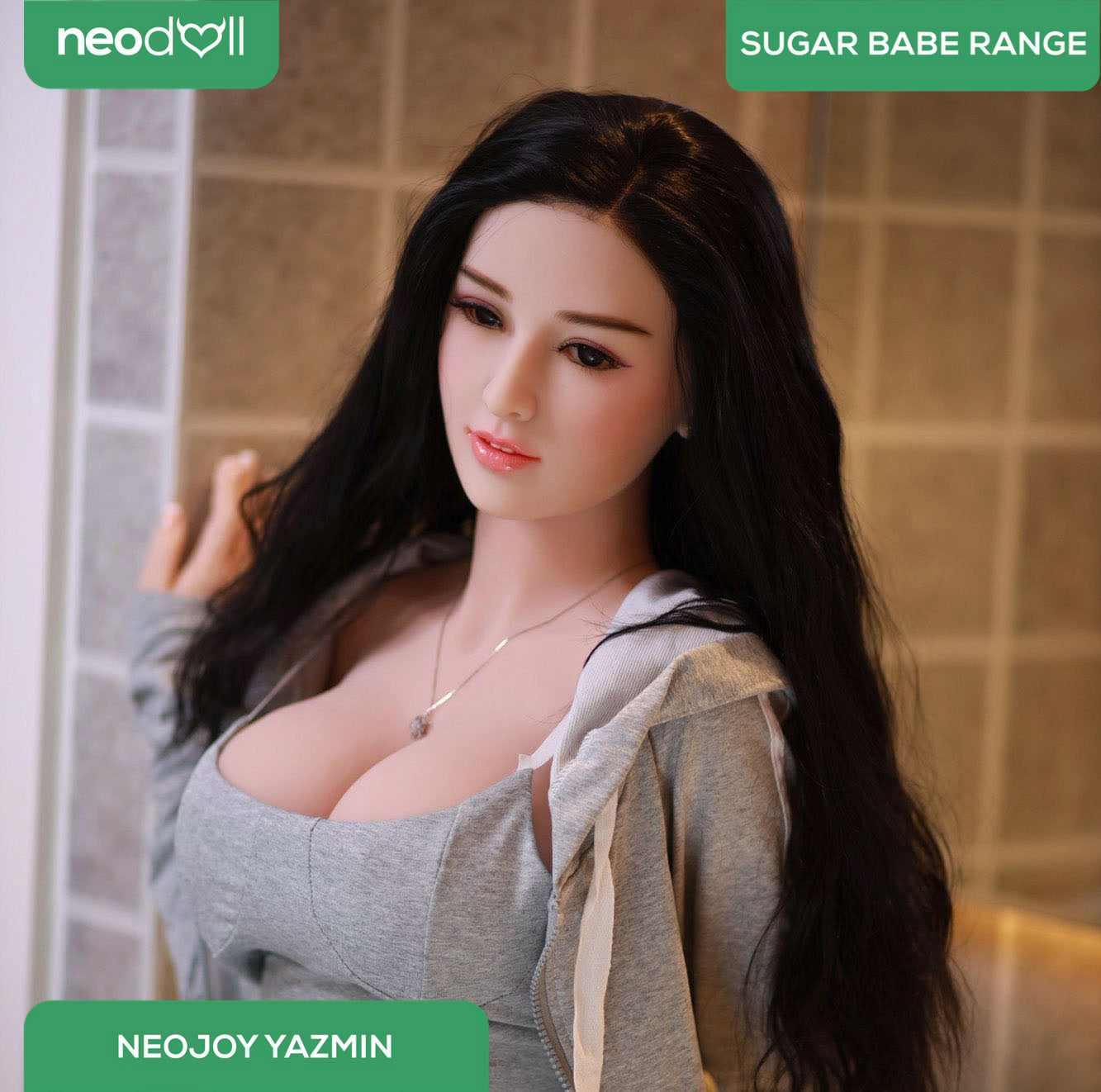 Neodoll Sugar Babe - Serene - Silicone TPE Hybrid Sex Doll - Gel Breast - Uterus - 157cm - Silicone White