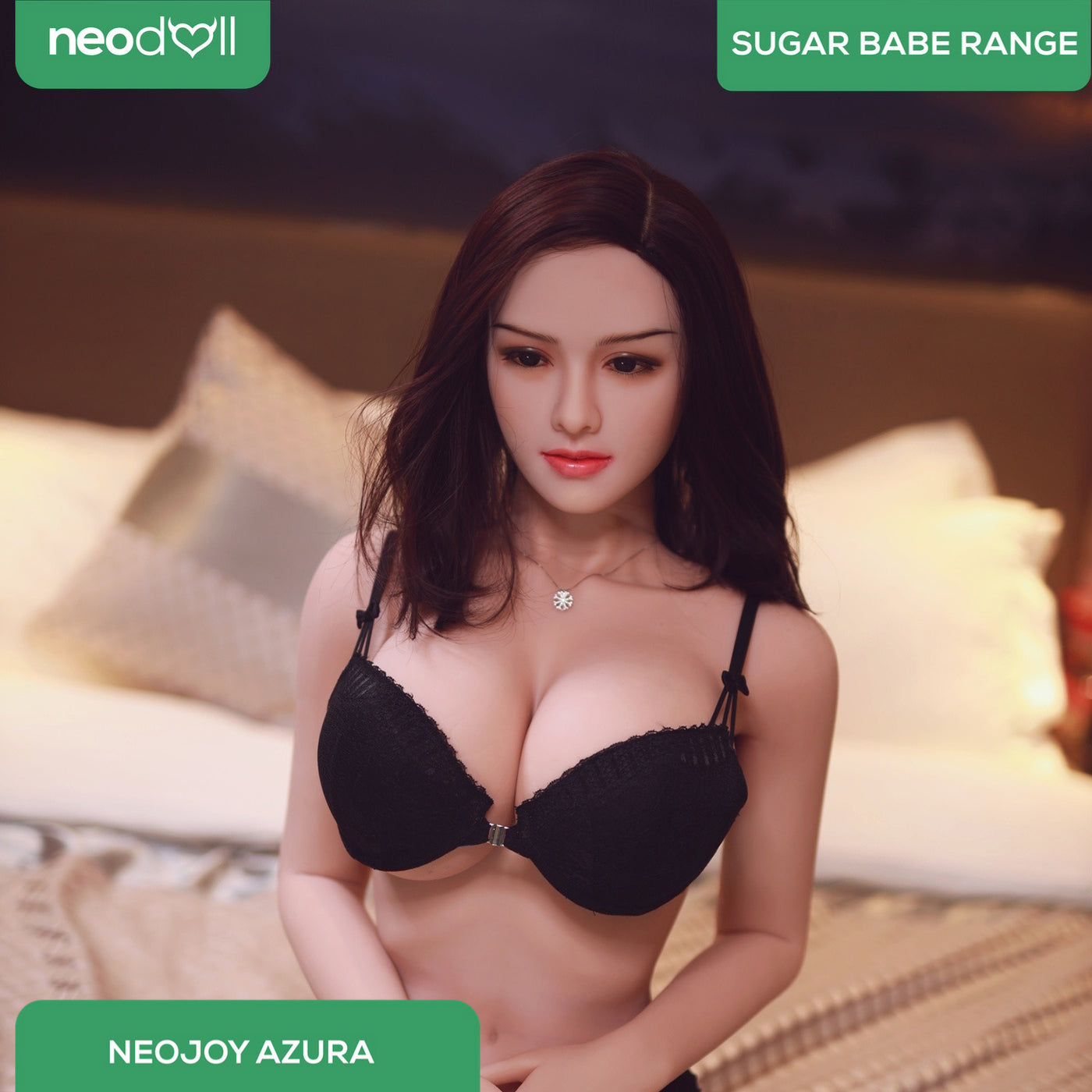 Neodoll Sugar Babe - Azura - Realistic Sex Doll - Gel Breast - Uterus - 164cm - Natural