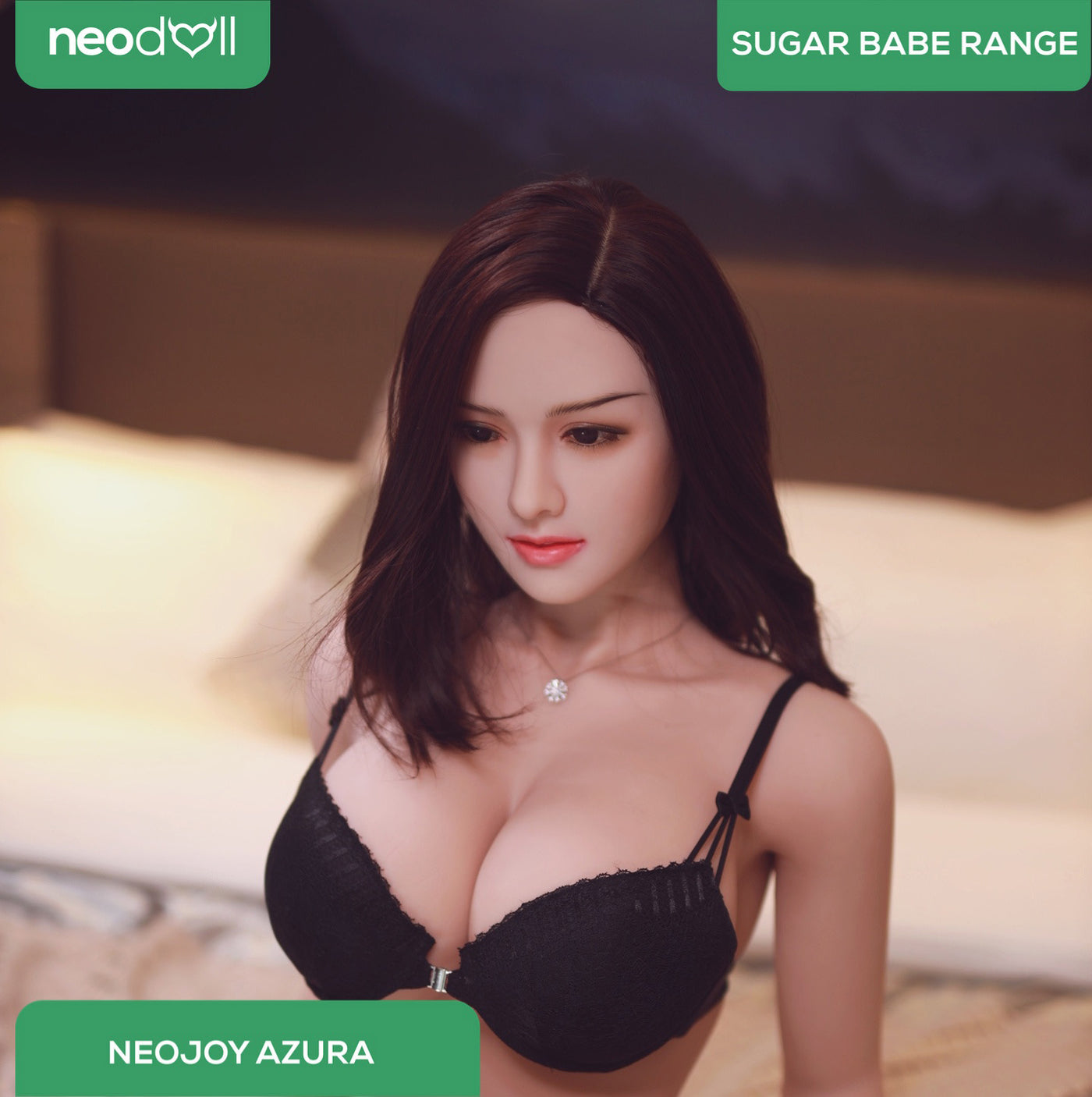 Neodoll Sugar Babe - Azura - Realistic Sex Doll - Gel Breast - Uterus - 164cm - Natural