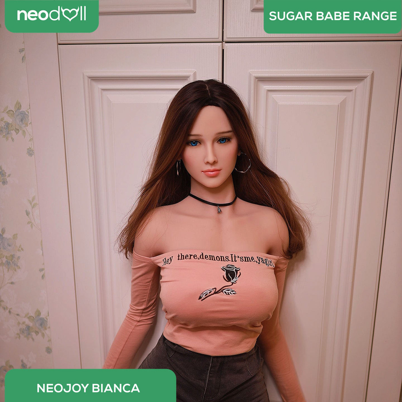 Neodoll Sugar Babe - Bianca - Realistic Sex Doll - Gel Breast - Uterus - 157cm - Wheat