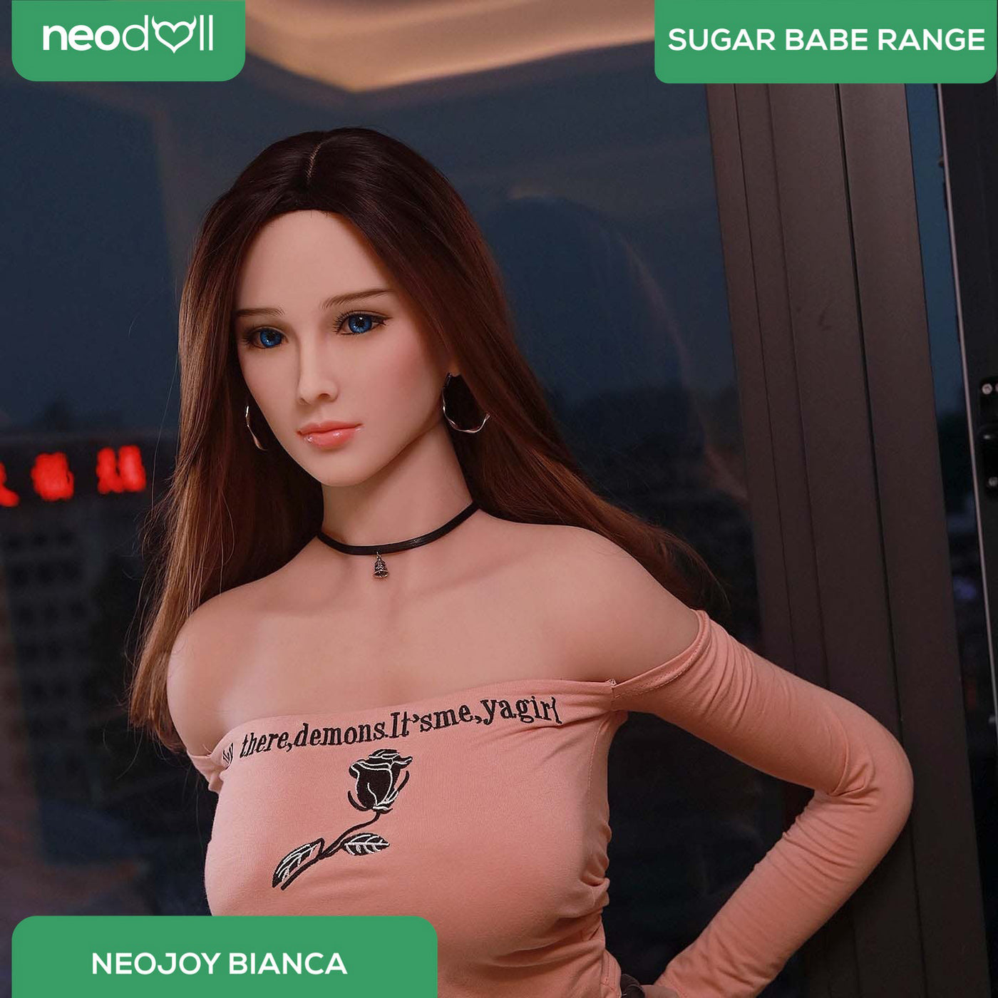 Neodoll Sugar Babe - Bianca - Realistic Sex Doll - Gel Breast - Uterus - 157cm - Wheat