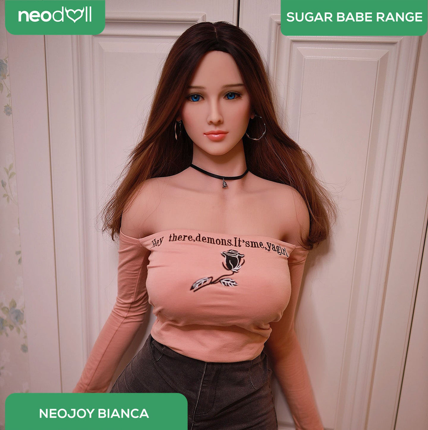 Neodoll Sugar Babe - Bianca - Realistic Sex Doll - Gel Breast - Uterus - 157cm - Wheat