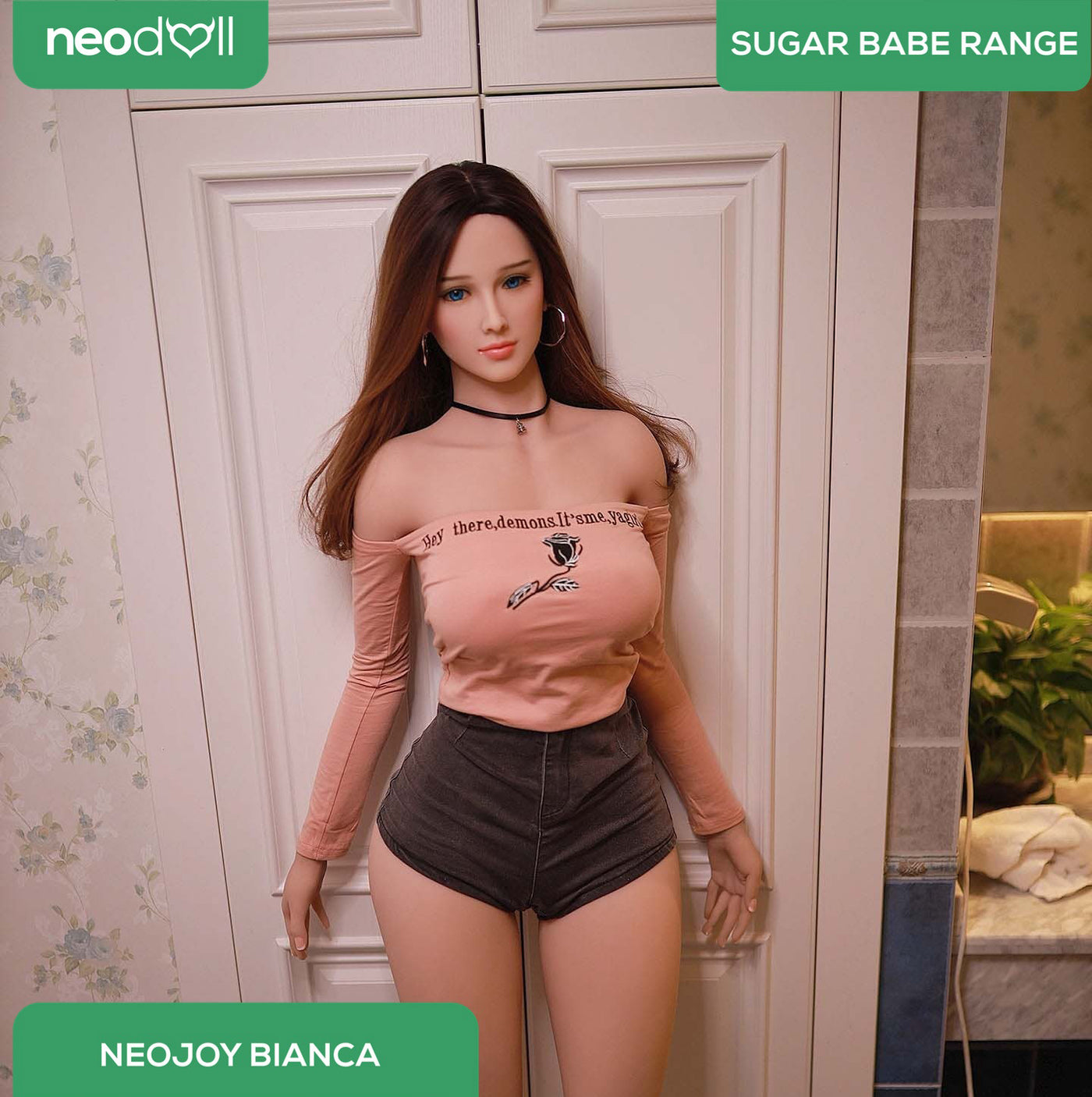 Neodoll Sugar Babe - Bianca - Realistic Sex Doll - Gel Breast - Uterus - 157cm - Wheat