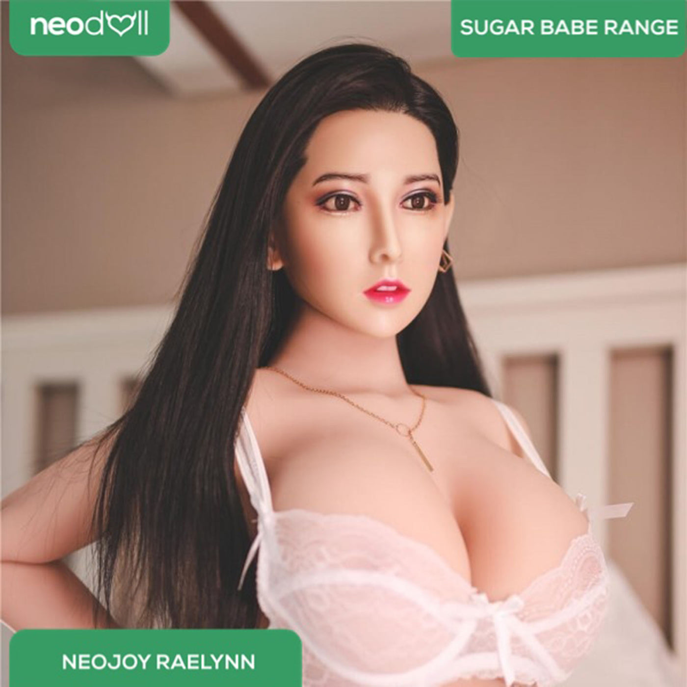 Neodoll Sugar Babe - Raelynn - Silicone TPE Hybrid Sex Doll - Gel Breast - Uterus -171cm- Silicone Colour