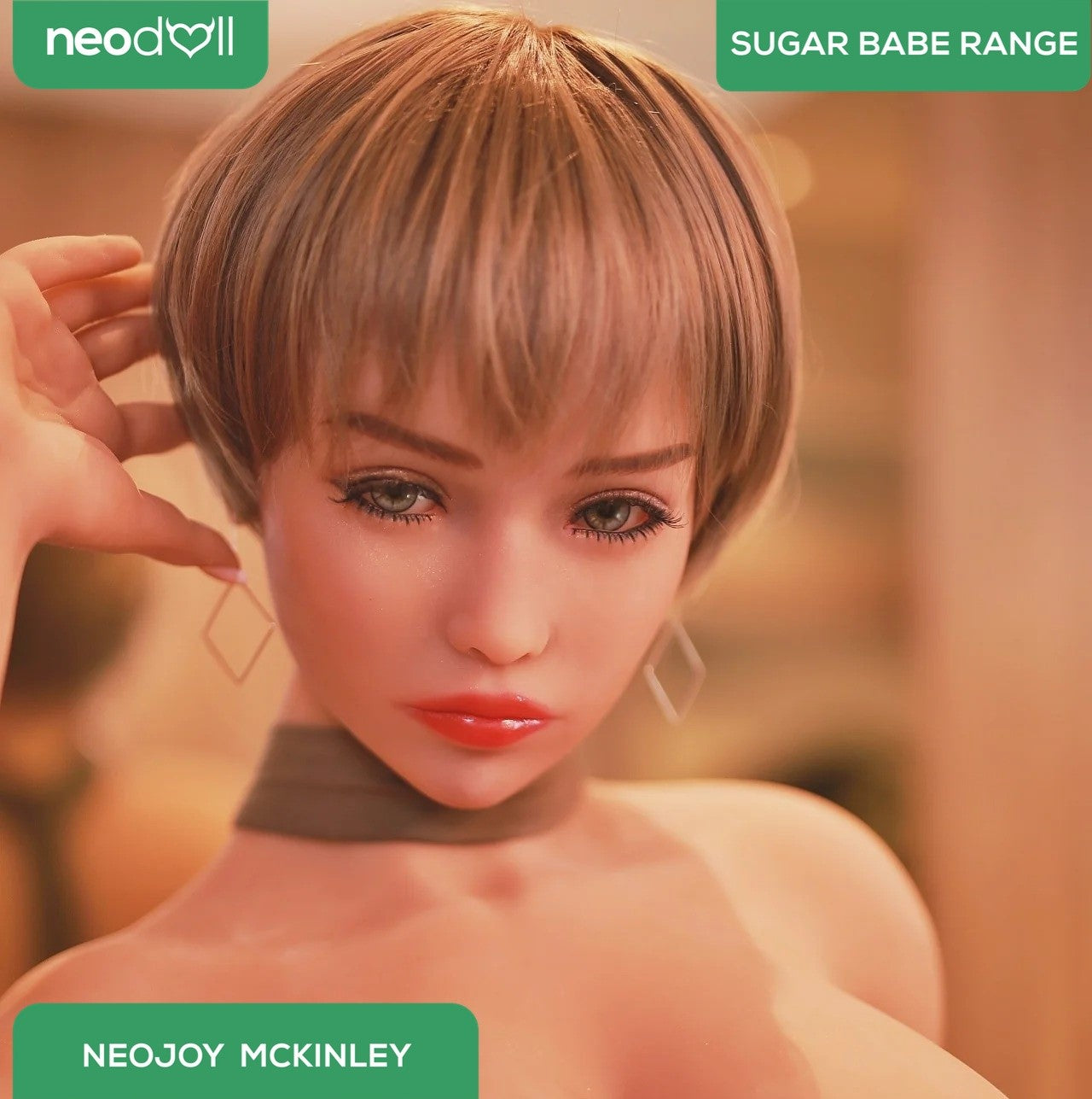 Neodoll Sugar Babe - Mckinley - Realistic Sex Doll - Gel Breast - Uterus - 170cm - Natural