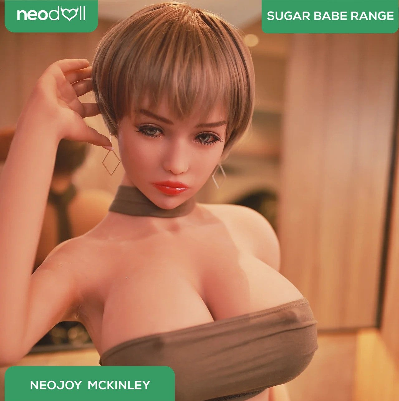 Neodoll Sugar Babe - Mckinley - Realistic Sex Doll - Gel Breast - Uterus - 170cm - Natural