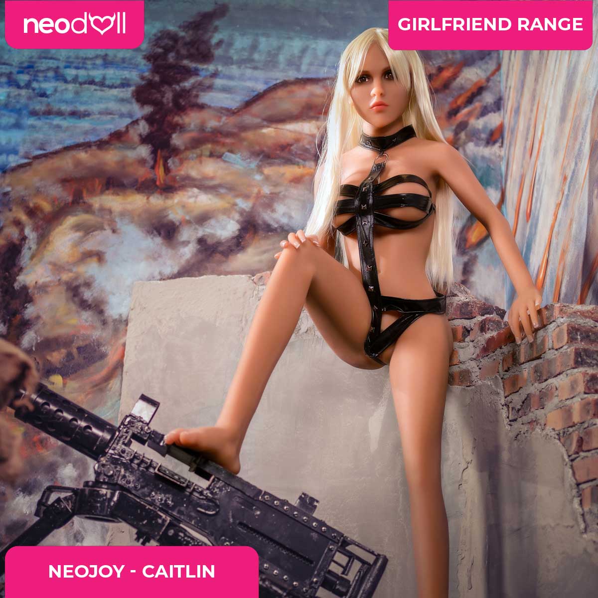 Sex Doll Caitlin | 148cm Height | Tan Skin | Standing | Neodoll Girlfriend