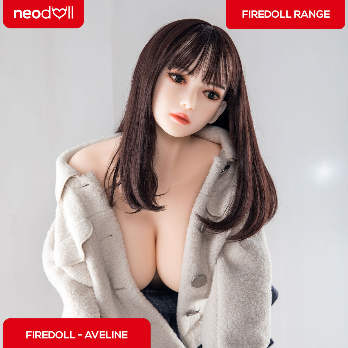 Fire Doll - Aveline - Realistic Sex Doll - Tongue  included158cm - Natural