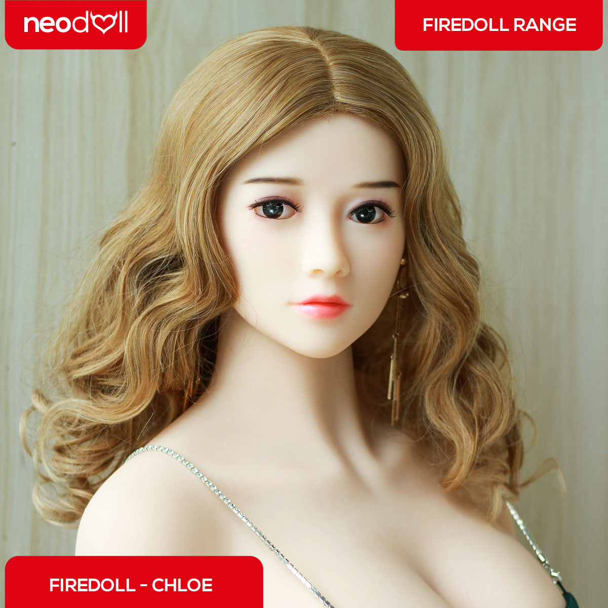 Fire Doll - Chloe - Realistic Sex Doll - Tongue included - 158cm - Natural