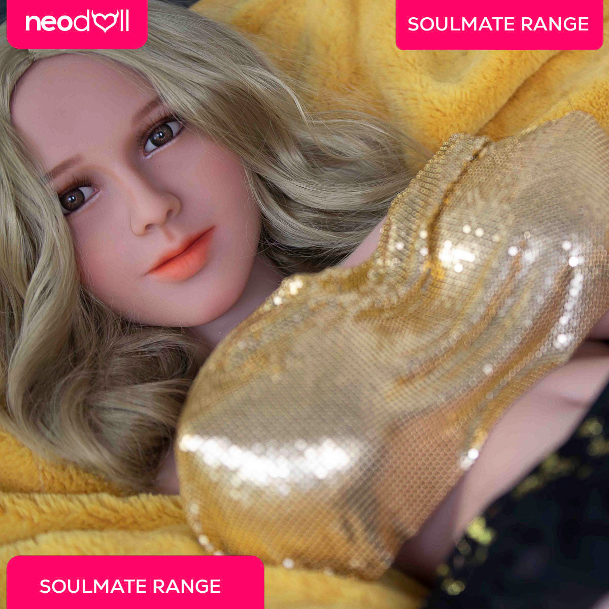 SoulMate Doll - Alyssa Head - Sex Doll Torso - Light Brown
