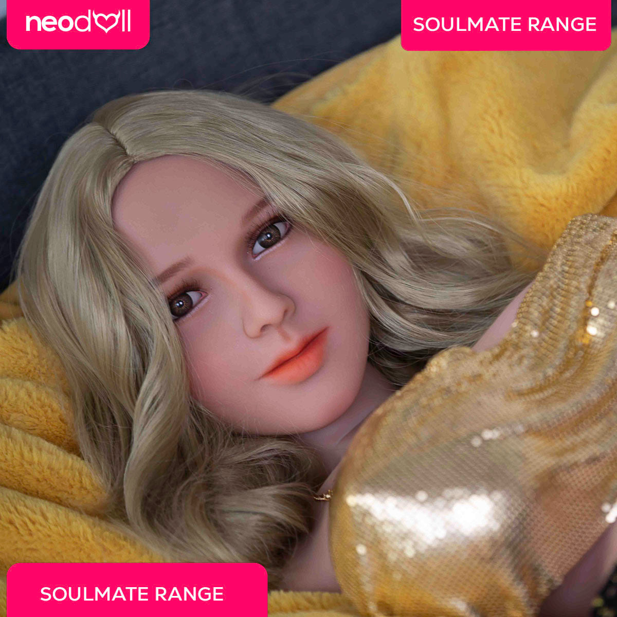 SoulMate Doll - Alyssa Head - Sex Doll Torso - Light Brown