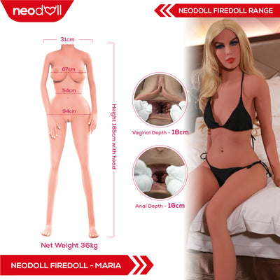 Fire Doll - Maria - Realistic Sex Doll - 168cm - Light Tan