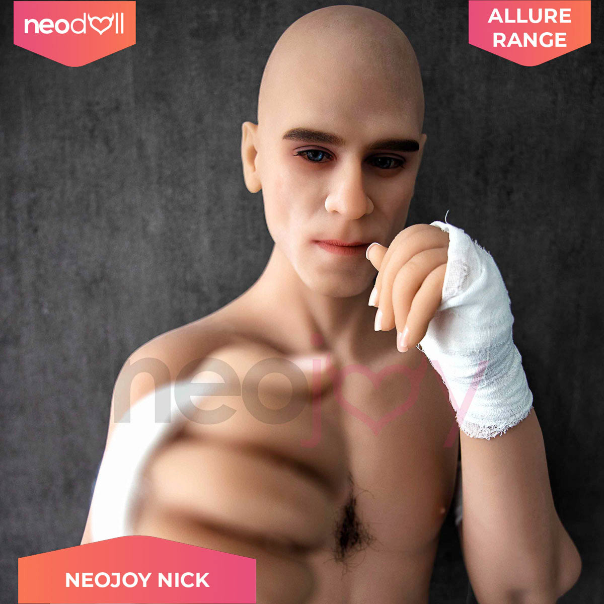 Neodoll Allure Nick - Realistic Male Sex Doll - 173cm - Tan - 17cm Penis