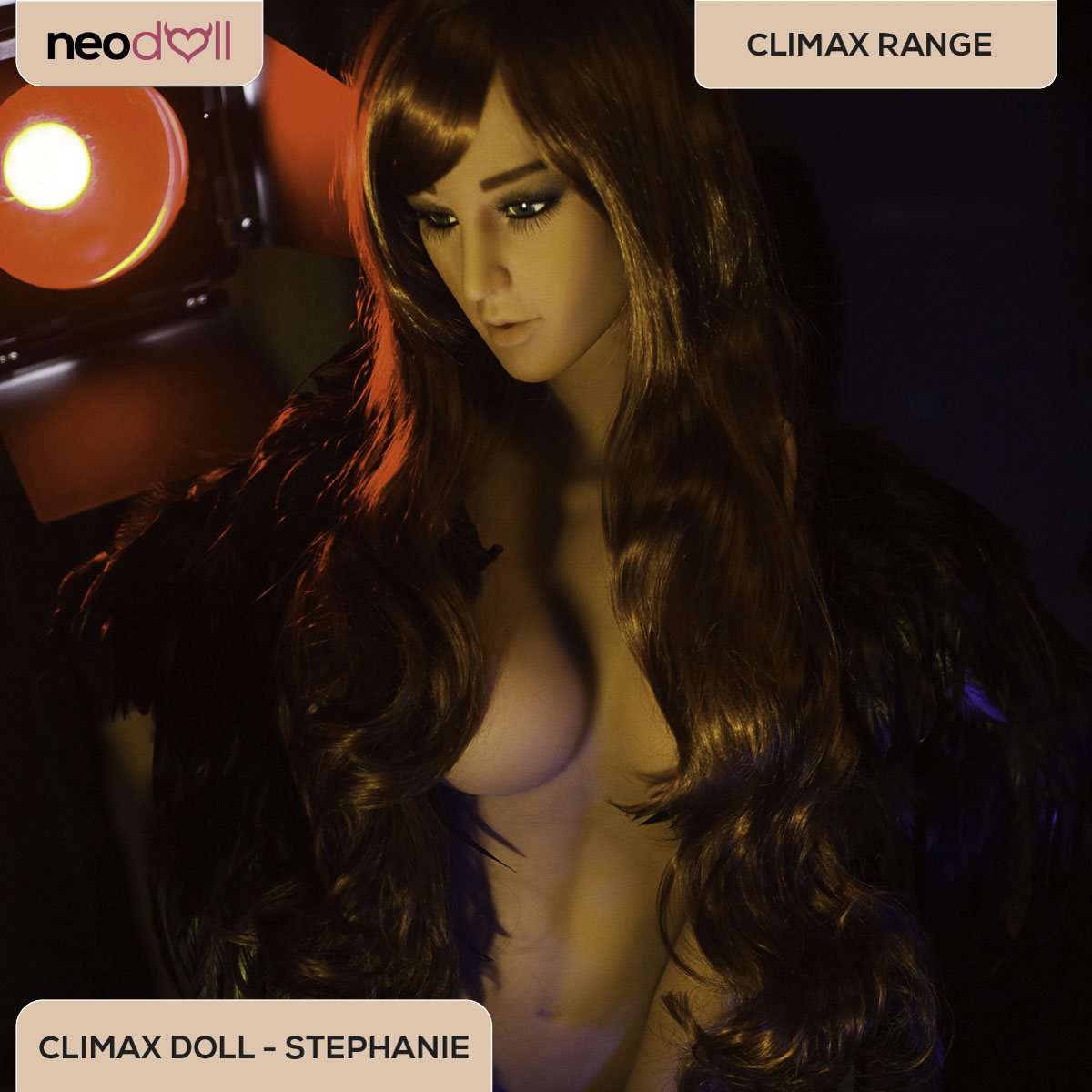 Sex Doll Stephanie | 148cm Height | Tan Skin | Shrug & Standing & Gel Breast | Climax Doll