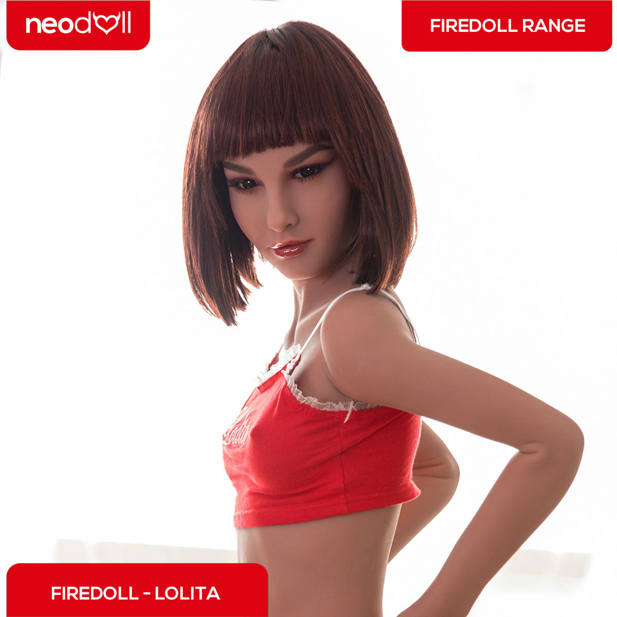 Sex Doll Lolita | 168cm Height | Light Tan Skin | Shrug & Standing | Neodoll Fire Doll