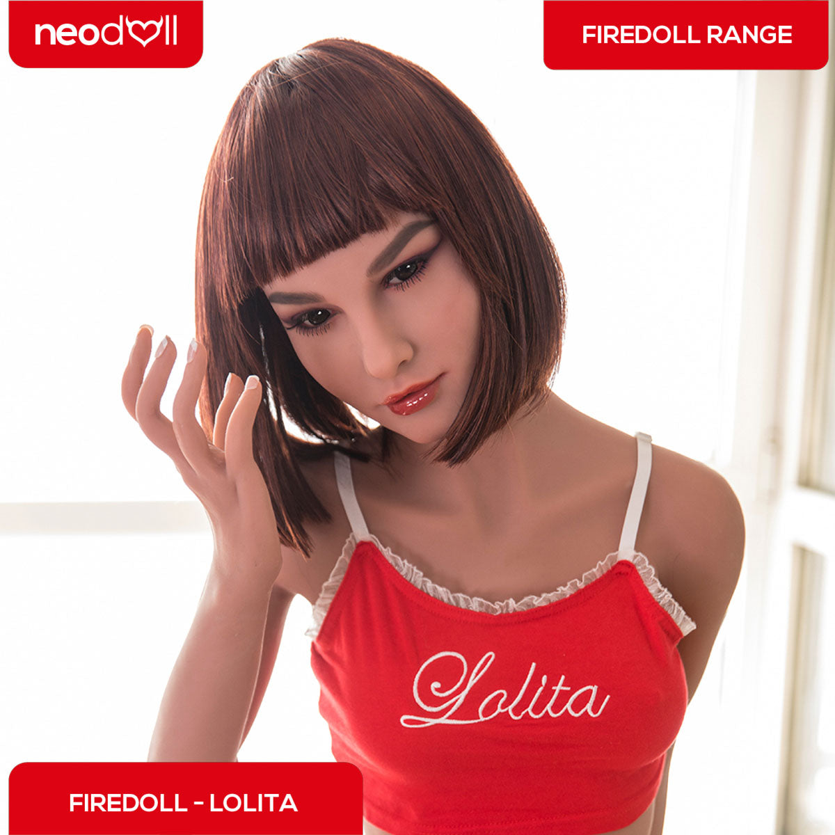 Sex Doll Lolita | 168cm Height | Light Tan Skin | Shrug & Standing | Neodoll Fire Doll