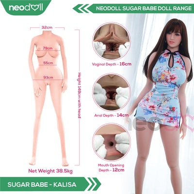 Sex Doll Kalisa | 157cm Height | Natural Skin | Shrug & Standing & Uterus | Neodoll Sugar Babe