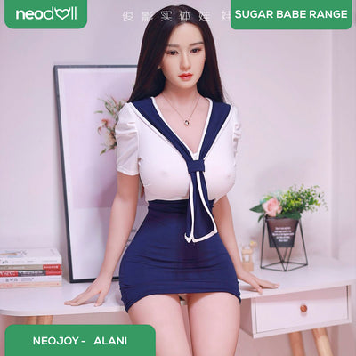 Silicone TPE Hybrid Sex Doll Alani | 164cm Height | Silicone Colour Skin | Shrug & Standing & Uterus & Gel Breast & Implanted Hair | Neodoll Sugar Babe