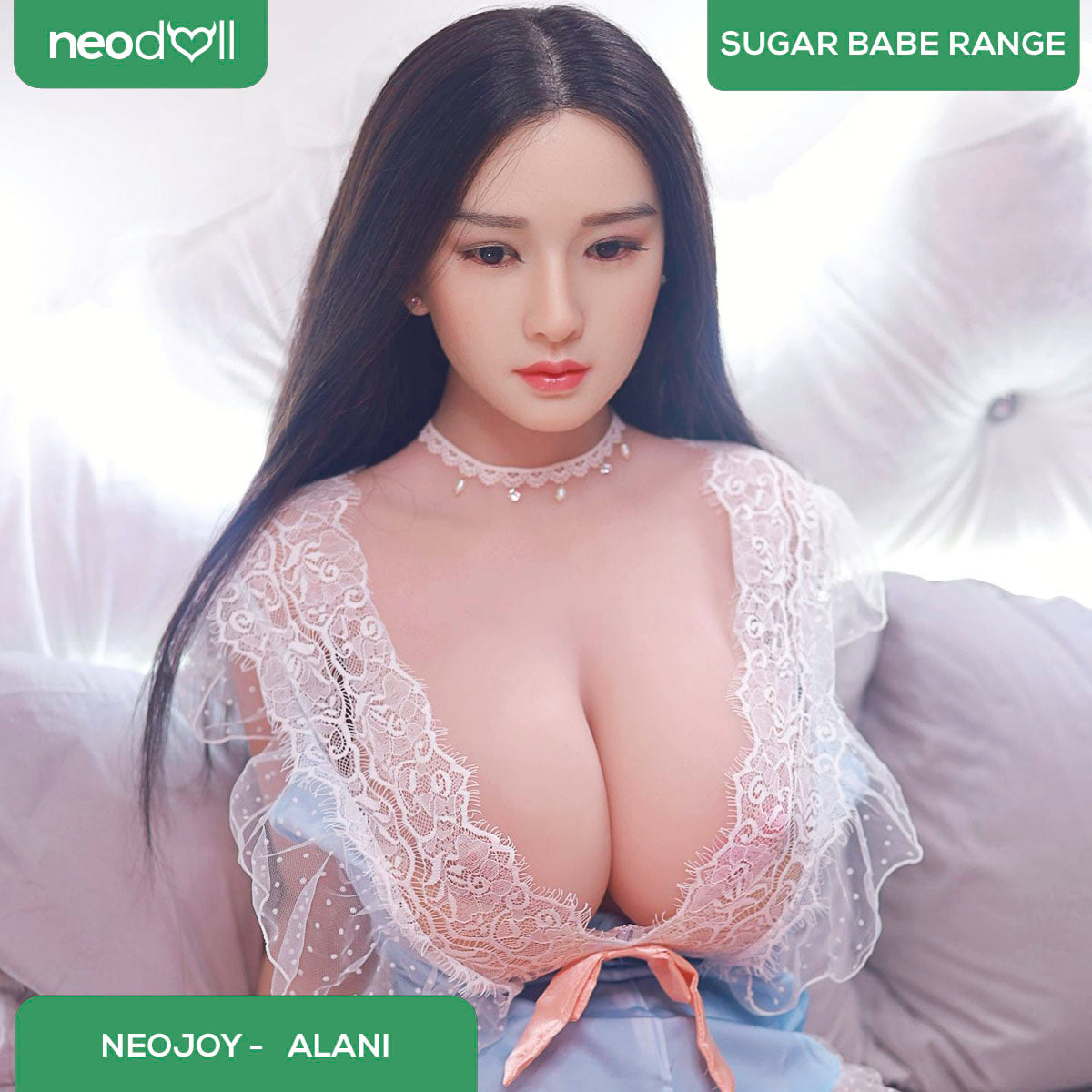 Silicone TPE Hybrid Sex Doll Alani | 164cm Height | Silicone Colour Skin | Shrug & Standing & Uterus & Gel Breast & Implanted Hair | Neodoll Sugar Babe