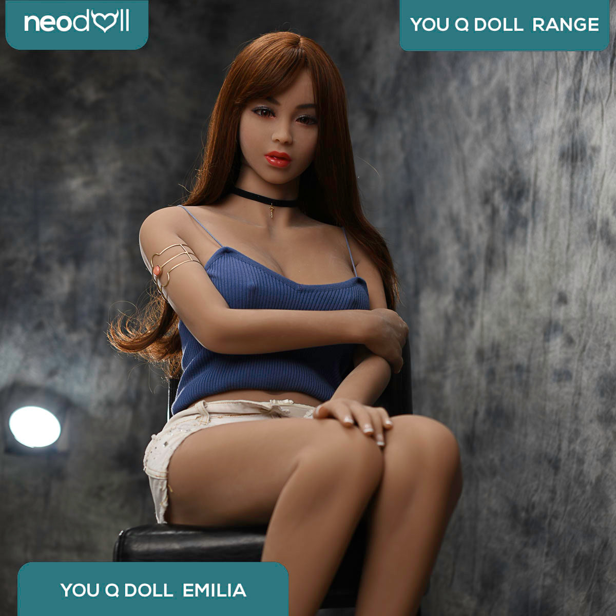 Sex Doll Emilia | 158cm Height | Light Tan Skin | Shrug & Standing | Youqdoll