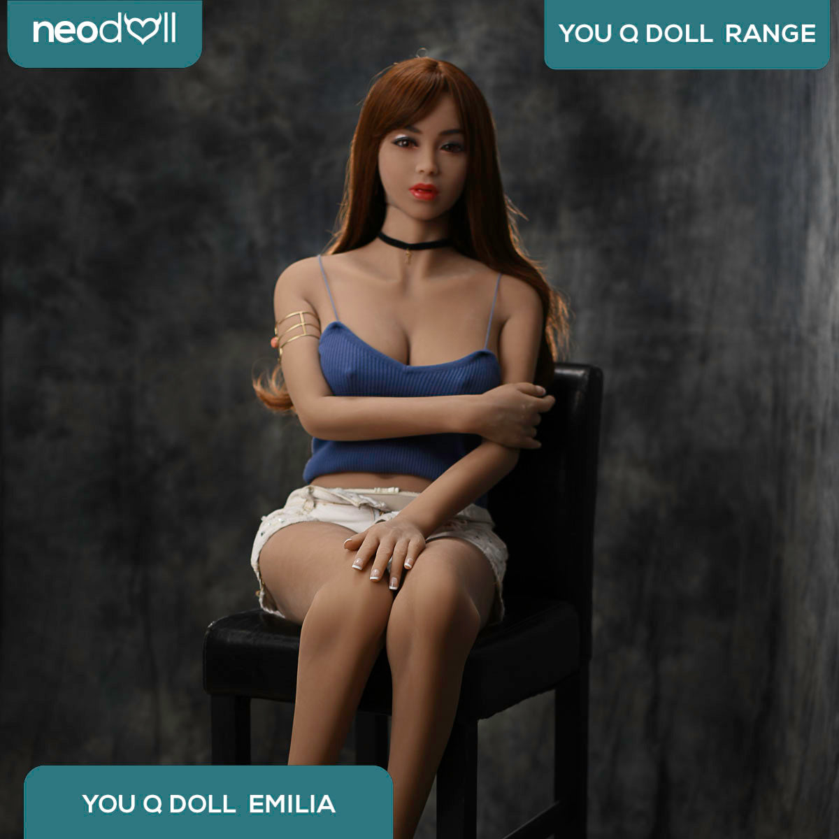 Sex Doll Emilia | 158cm Height | Light Tan Skin | Shrug & Standing | Youqdoll