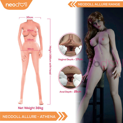 Sex Doll Athena | 166cm Height | Tan Skin | Shrug & Standing | Neodoll Allure