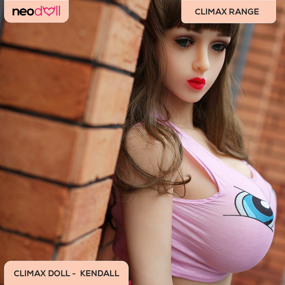 Sex Doll Kendall | 160cm Height | White Skin | Shrug & Standing & Gel Breast | Climax Doll