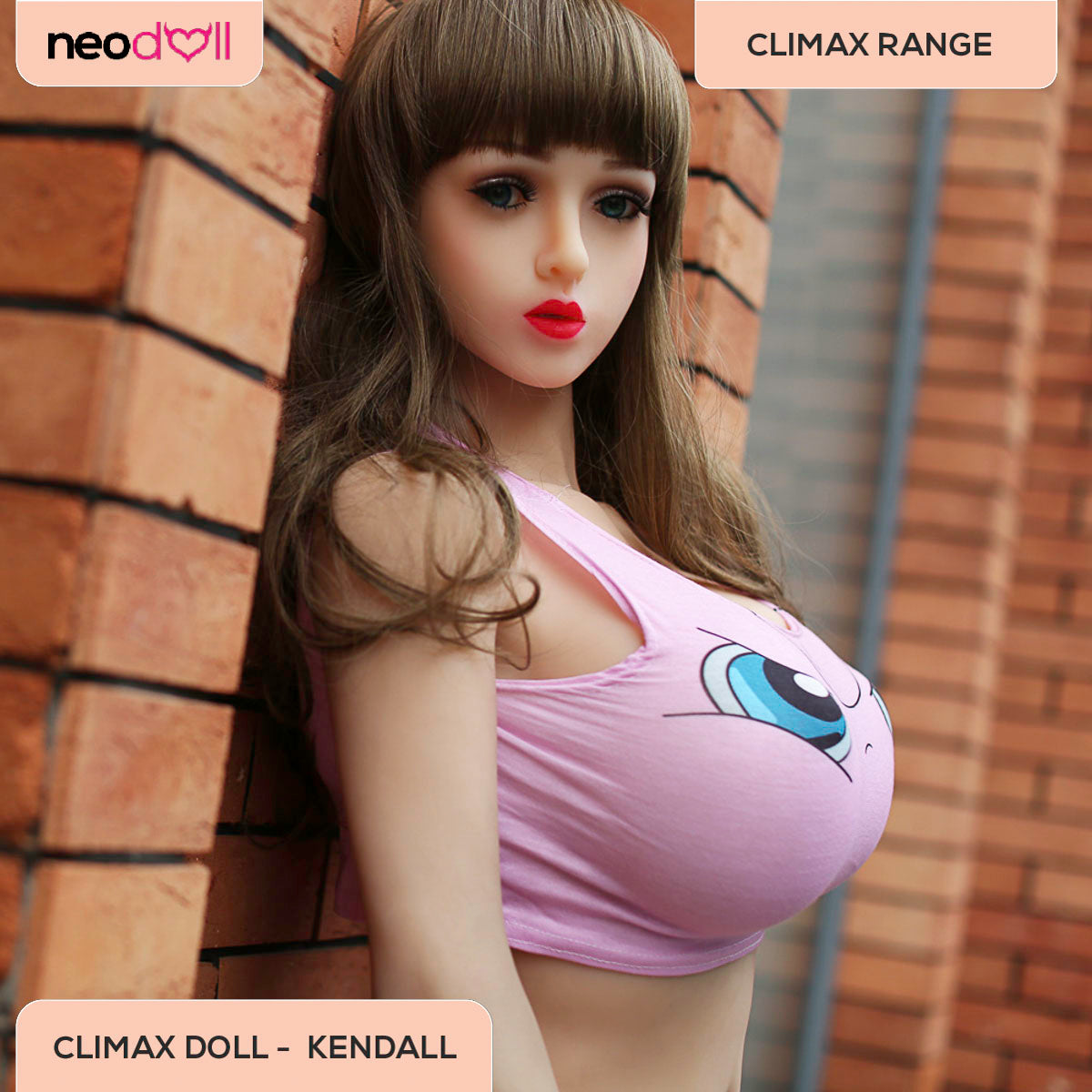 Sex Doll Kendall | 160cm Height | White Skin | Shrug & Standing & Gel Breast | Climax Doll