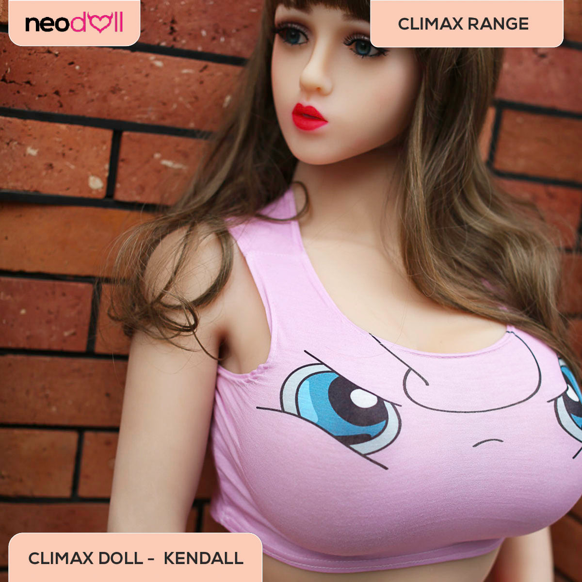 Sex Doll Kendall | 160cm Height | White Skin | Shrug & Standing & Gel Breast | Climax Doll