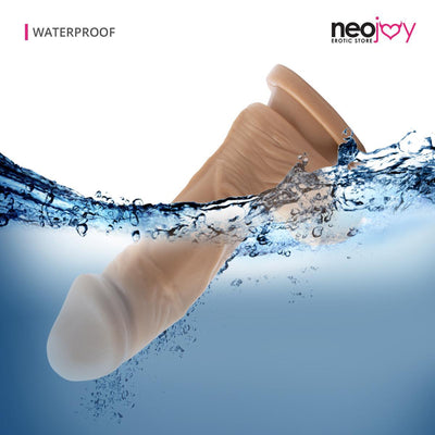 Neojoy Realistic Vibrating Dildo TPE with Suction Cup - Flesh 7.3 inch -18.63cm 4