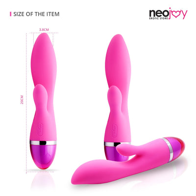 Neojoy Rabbit Vibrator Silicone USB Rechargeable 9-Speed Functions