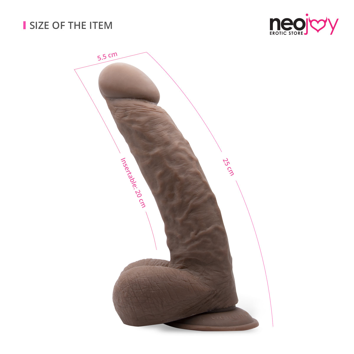 Neojoy 10.4" Girthy Lover  (Brown)