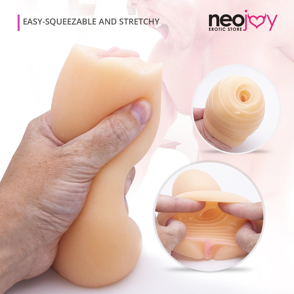 Neojoy Male Strokers Pockket Pussy Men Masturbator- Flesh - 5.7inch -14.5cm - Lucidtoys