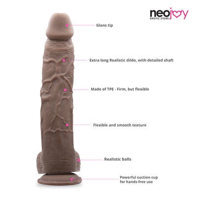 Neojoy 13.6" Monster Dong (Brown)