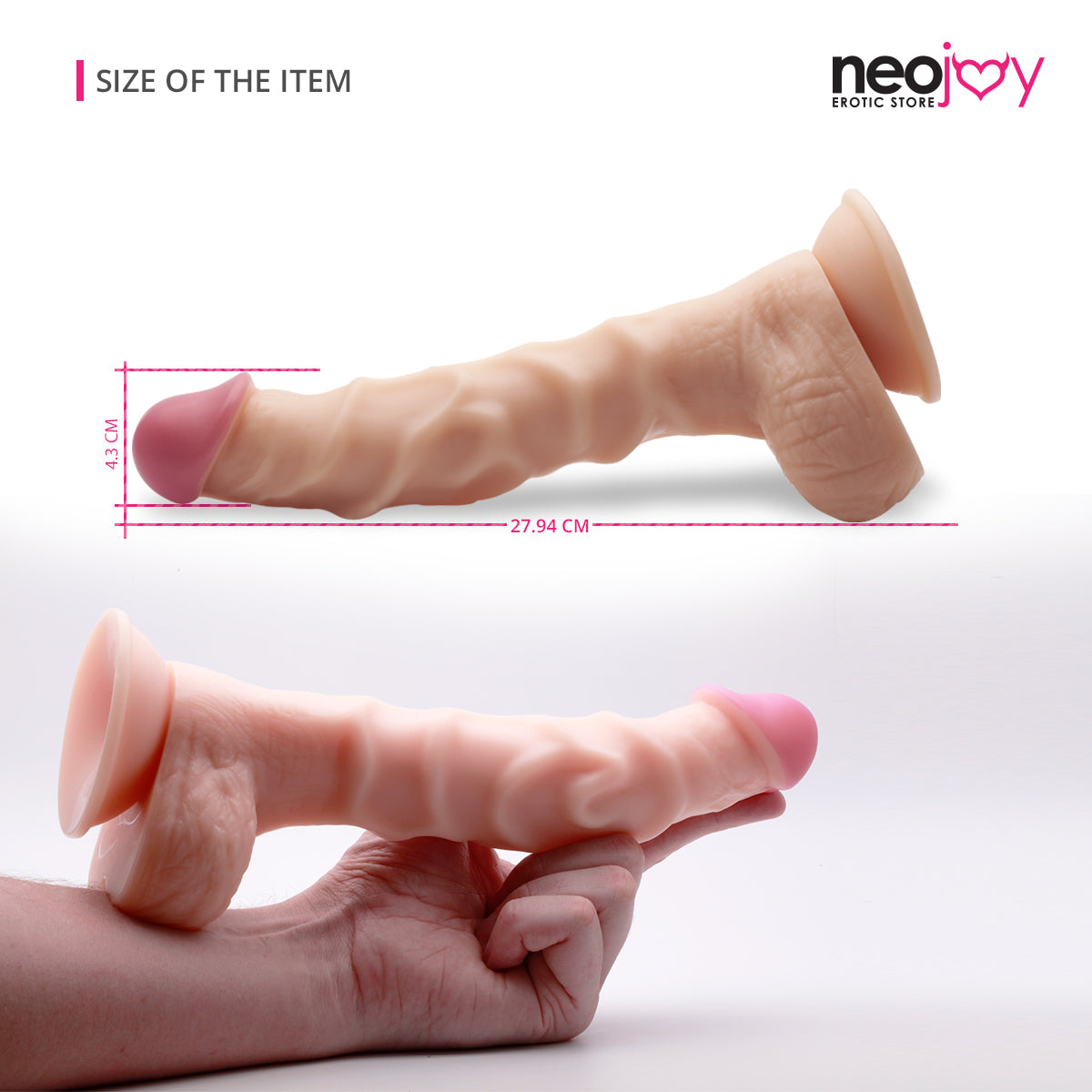 Neojoy Super-real Dildo - Flesh - 11 inches