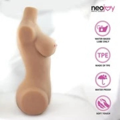 Neojoy Easy Torso With Girlfriend Juliet Head - Realistic Sex Doll Torso With Head Connector - Tan - 17kg