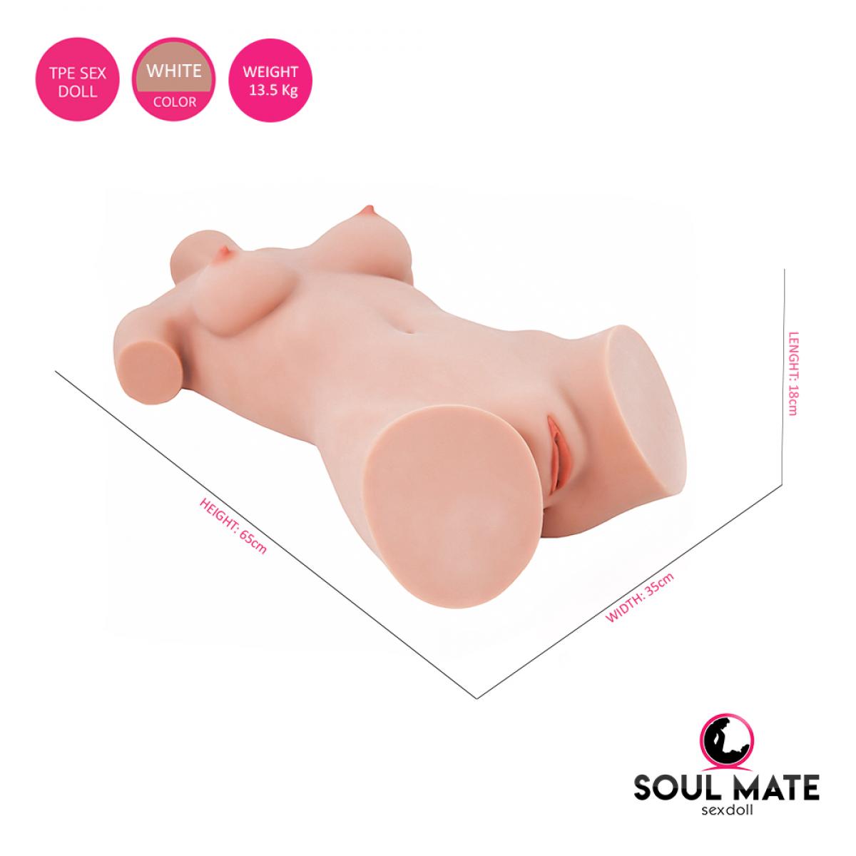 Soulmate - Sex Doll Torso - White - 80cm