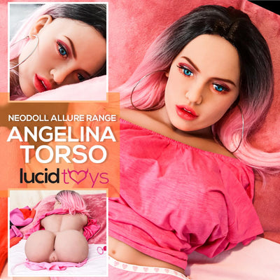 Allure Sex Doll Torso - Angelina Head & Torso - Tan