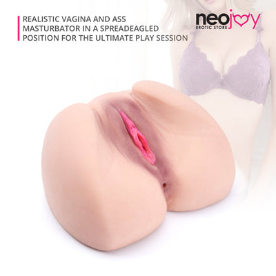 Neojoy - Cute whole real texture Butt stroker - 2.3KG - Flesh White