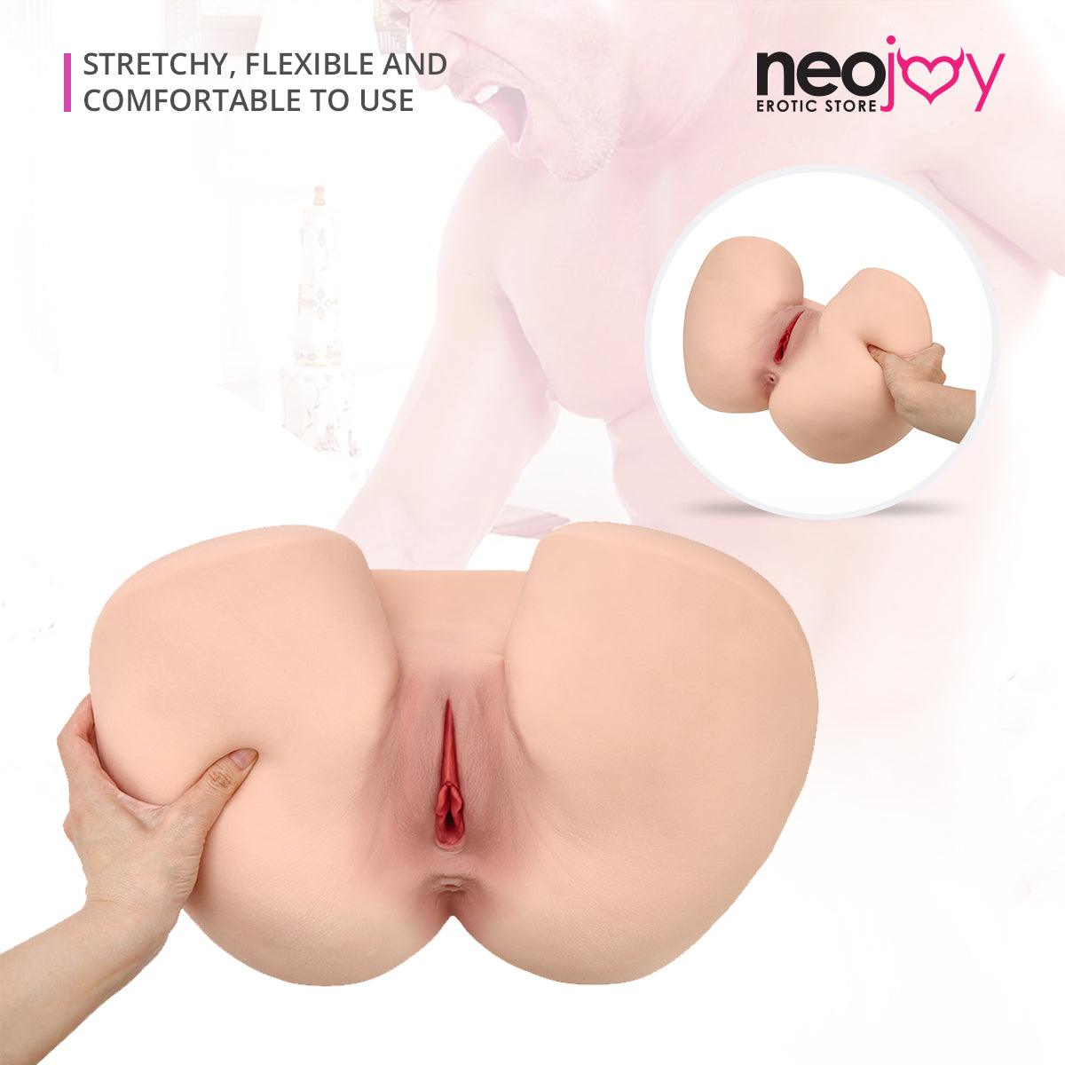 Neojoy - Cute whole real texture Butt stroker - 6.33KG - Flesh White - Lucidtoys