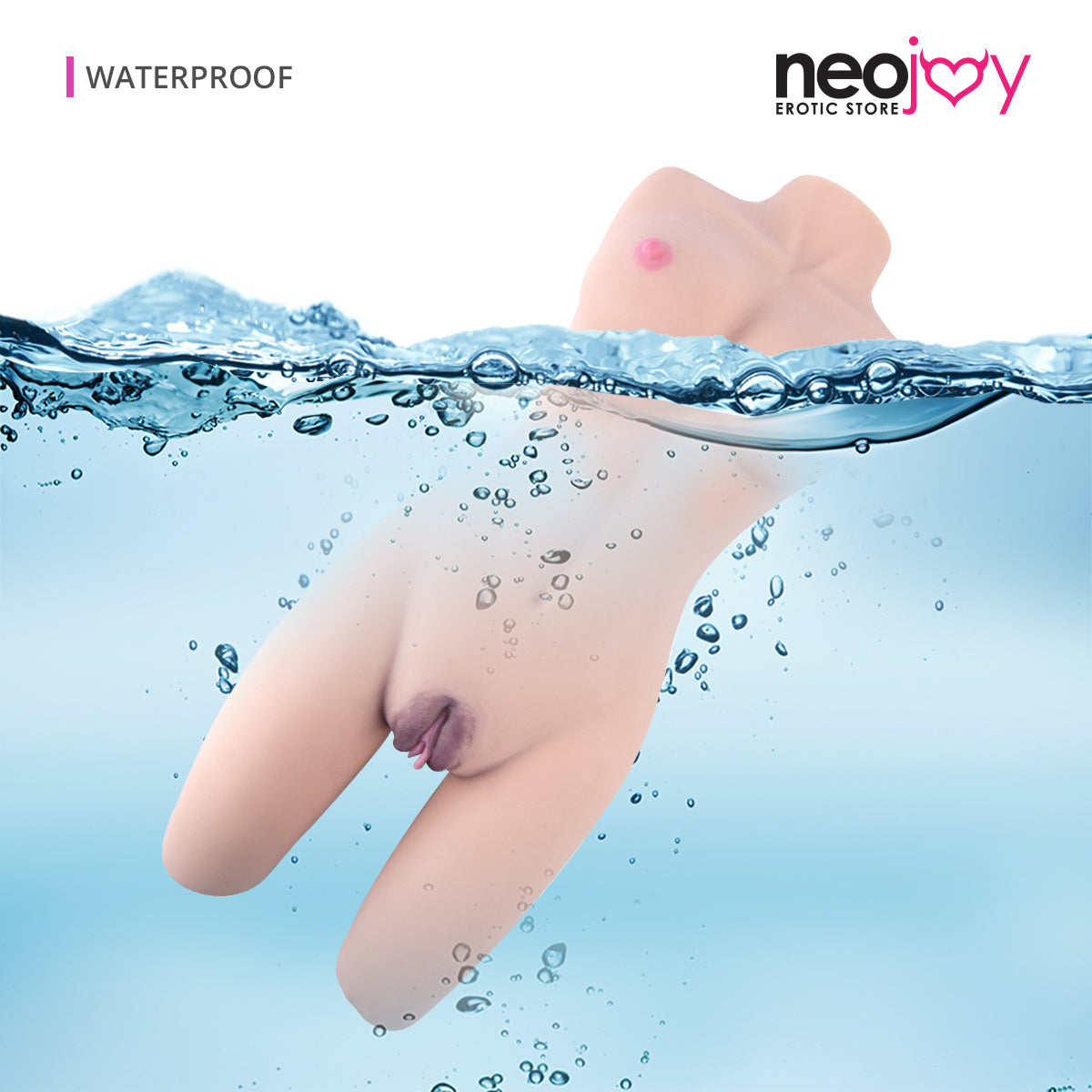 Neojoy - Big half body Sex Torso with Flexible Skeleton - Skin  - 7.5Kg