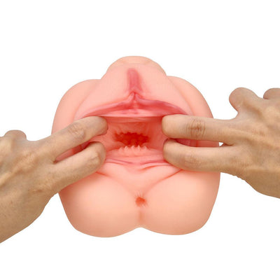 Neojoy - Realistic Open Lips Handheld Masturbator - 0.7kg - Skin - Lucidtoys