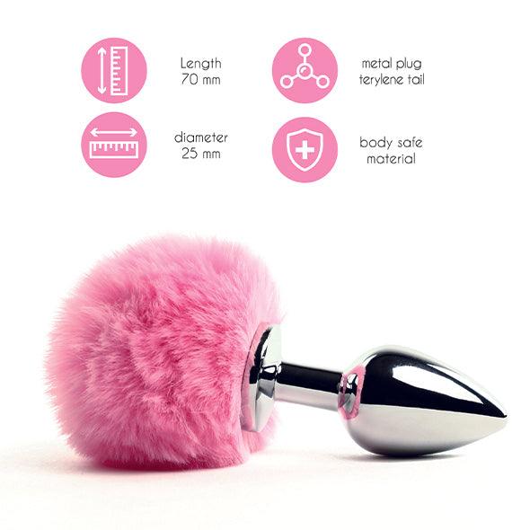 FeelzToys - Bunny Tails Butt Plug Pink - Lucidtoys