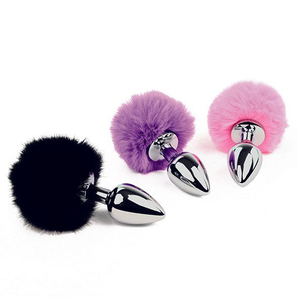 FeelzToys - Bunny Tails Butt Plug Pink - Lucidtoys