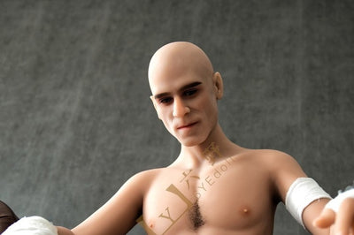 Allure Head - Male Sex Doll Head - M16 Compatible - Tan