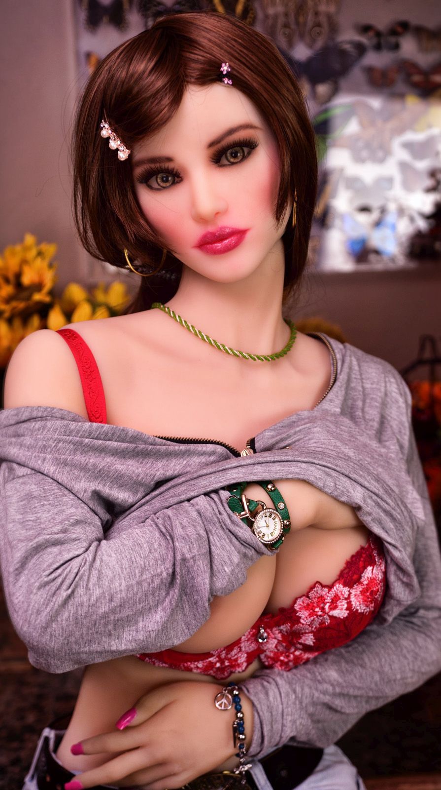 Sex Doll Christi | 165cm Height | White Skin | Shrug & Standing & Evo Skeleton & Big Breast | Doll Forever